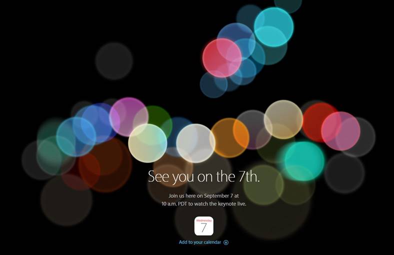 zie live iPhone 7-presentatie