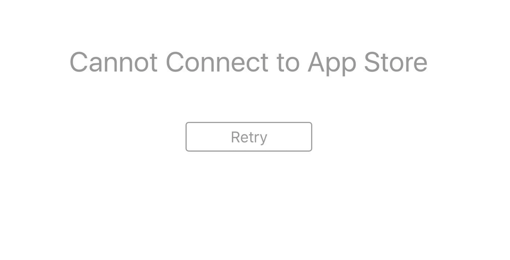 l'Appstore ne fonctionne pas