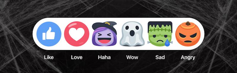 facebook-knoppen-interacties-halloween