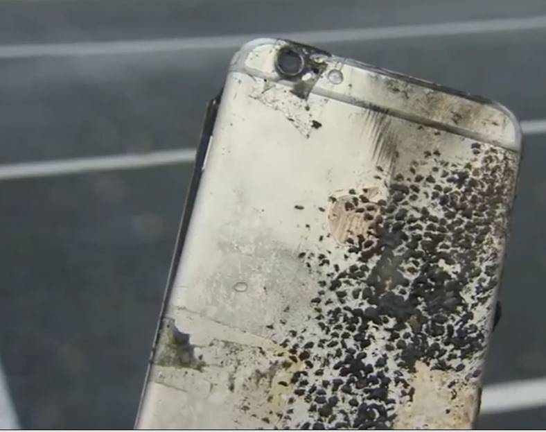 iphone 6 plus explosión estudiante de secundaria