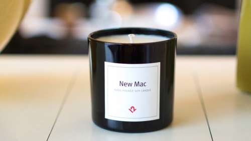 poppy-scented candle