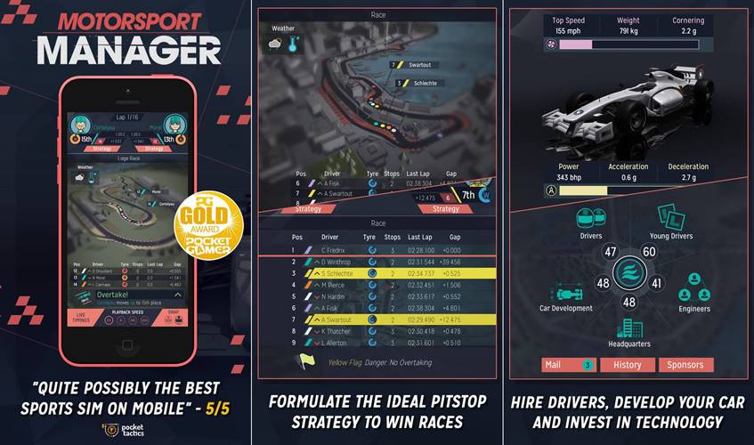 Descuento para iPhone de Motorsport Manager