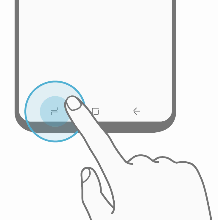 Samsung Galaxy S8 officiella virtuella knappar