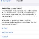 ios 10.3 autentificare 2 pasi apple id 1