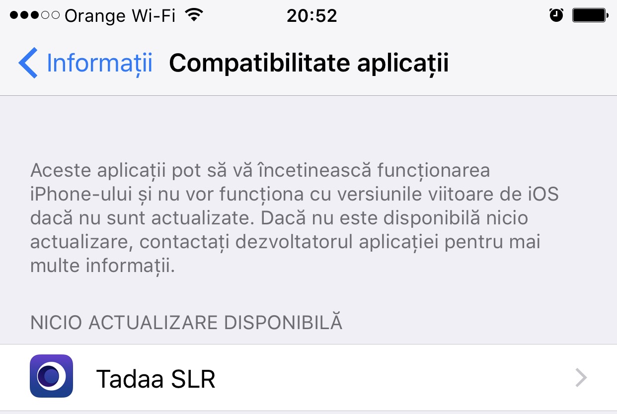 iOS 10.3 Beta 3 inkompatible Anwendungen