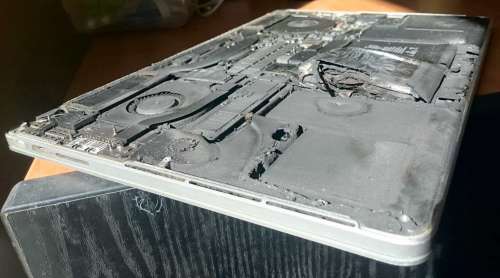 verbrande macbook pro