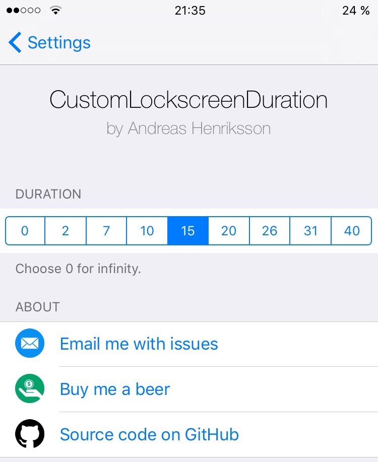CustomLockscreenDuration