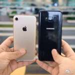 Samsung Galaxy S8 og iPhone 7