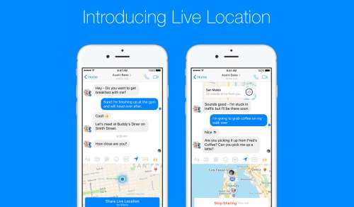 facebook live location iphone