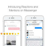 reacciones de facebook messenger menciones