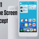 Konzept des Hauptbildschirms von iOS 11