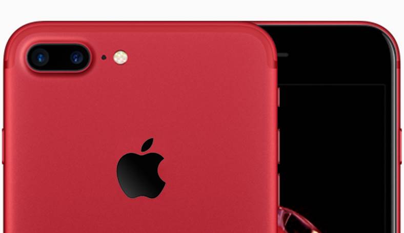 iphone 7 röd svart koncept