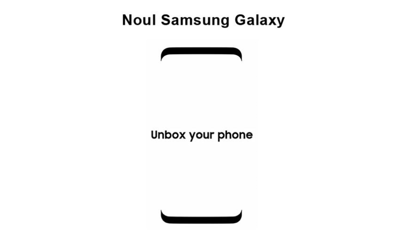 probador de teléfono inteligente naranja samsung galaxy s8