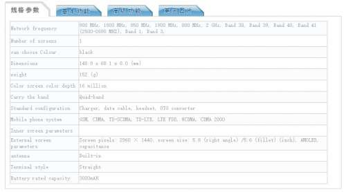 samsung galaxy s8 tenna specifications