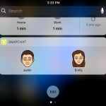 snapchat widget bitmoji