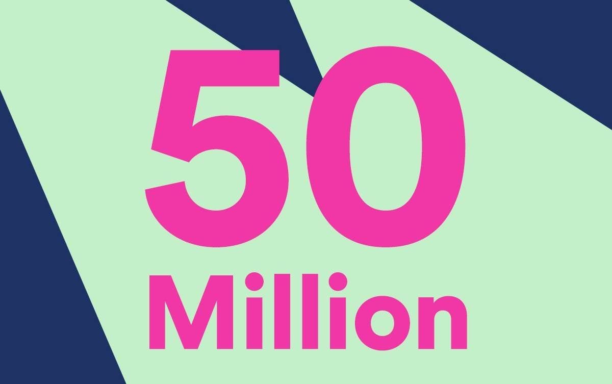 spotify 50 millioner abonnenter