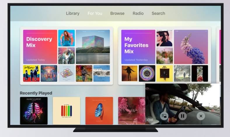 Apple TV 4 picture-in-picture tvos 11
