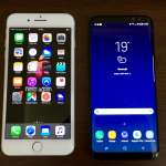 Samsung Galaxy S8 comparatie ecran iPhone 7 Plus