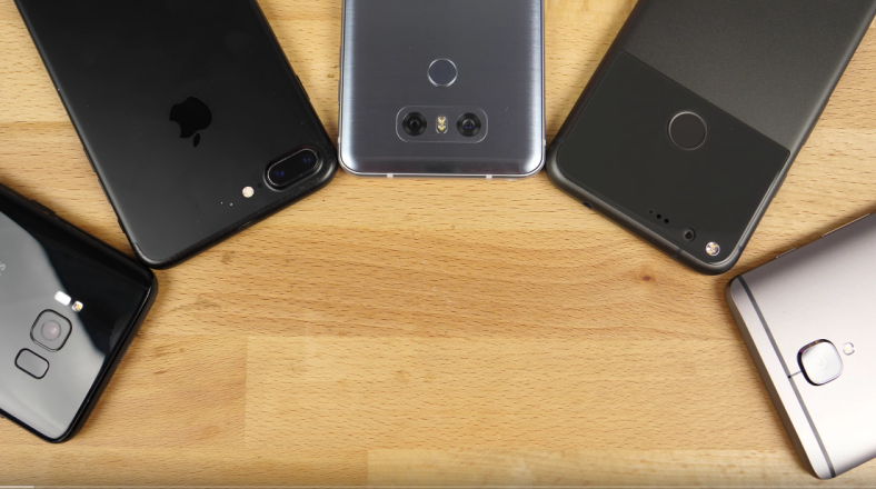 Samsung Galaxy S8 iPhone 7 Plus LG G6 Google Pixel OnePlus 3T cámara