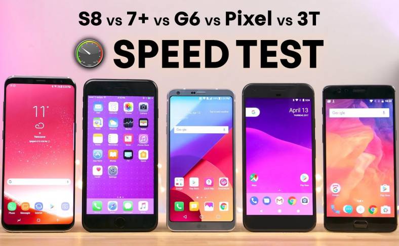 Samsung Galaxy S8 iPhone 7 Plus LG G6 Google Pixel OnePlus 3T Leistung