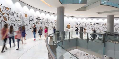 Wyjątkowe centrum handlowe Apple Store w Dubaju