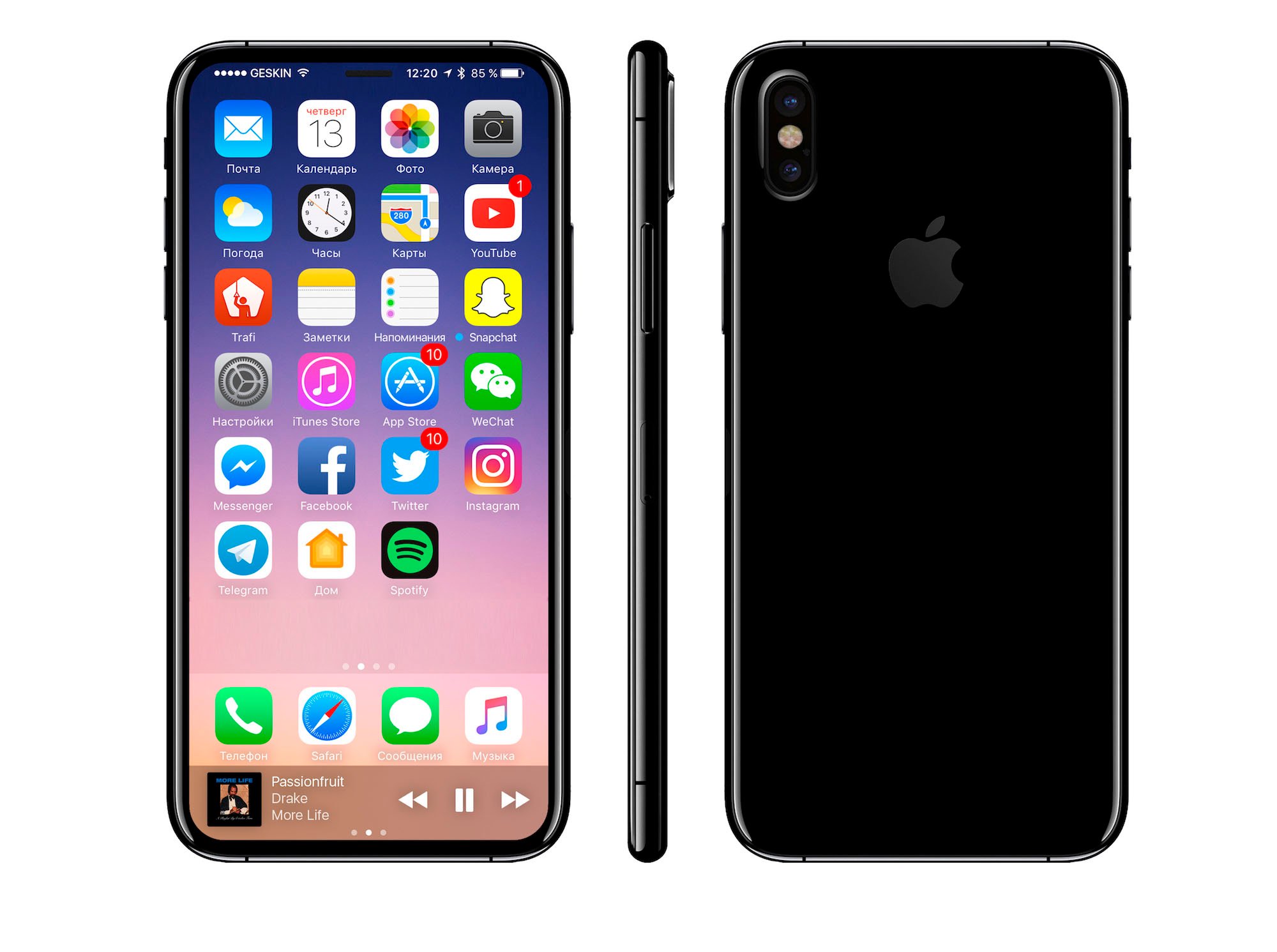 iPhone 8-concept echte schetsen 1