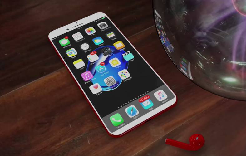 iphone 8 concept buton home