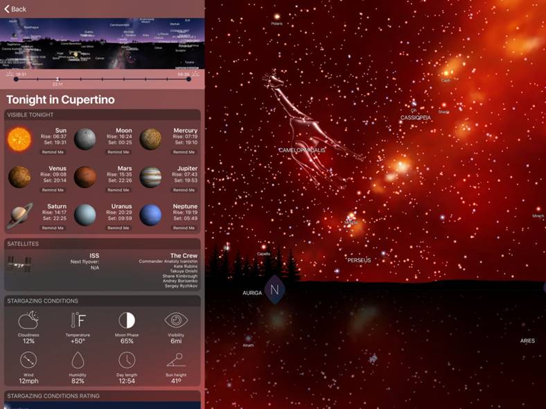 night sky gratuit iphone