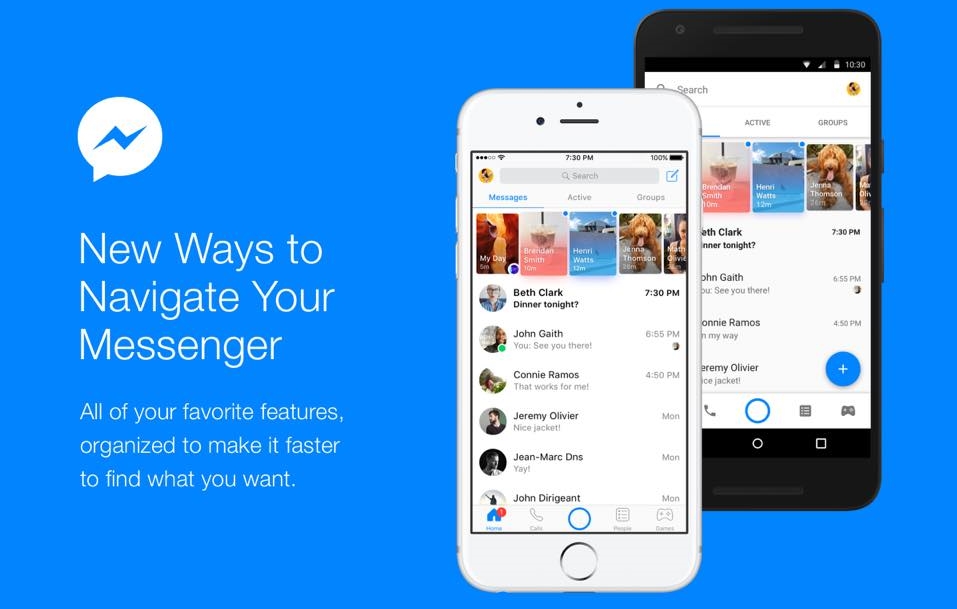 Facebook Messenger interfata noua