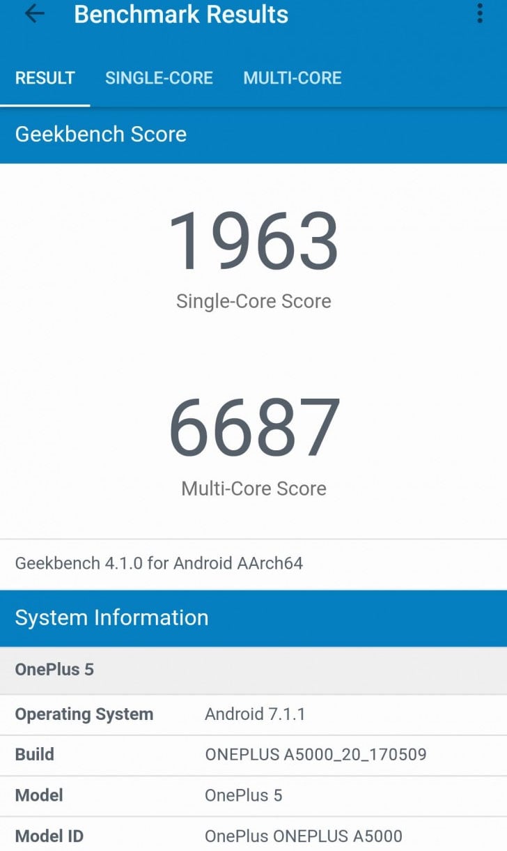 OnePlus 5 performante