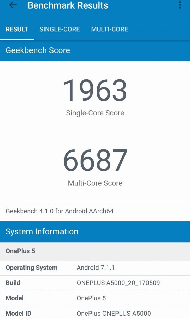 Leistung des OnePlus 5