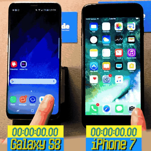 Samsung Galaxy S8 vs iPhone 7 Plus performante 5