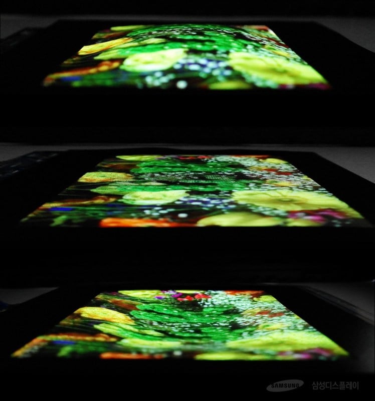 Samsung screen stretches