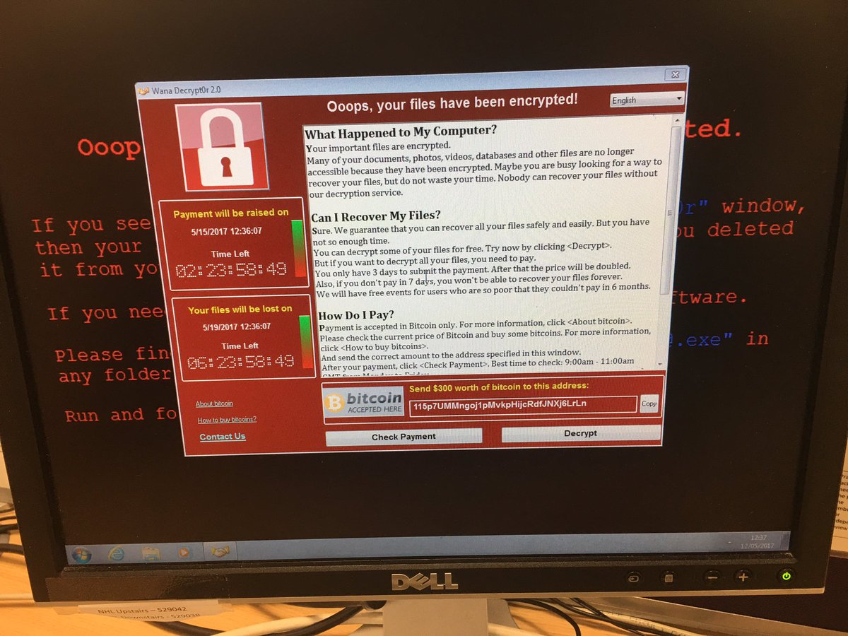 virus informático WannaCry