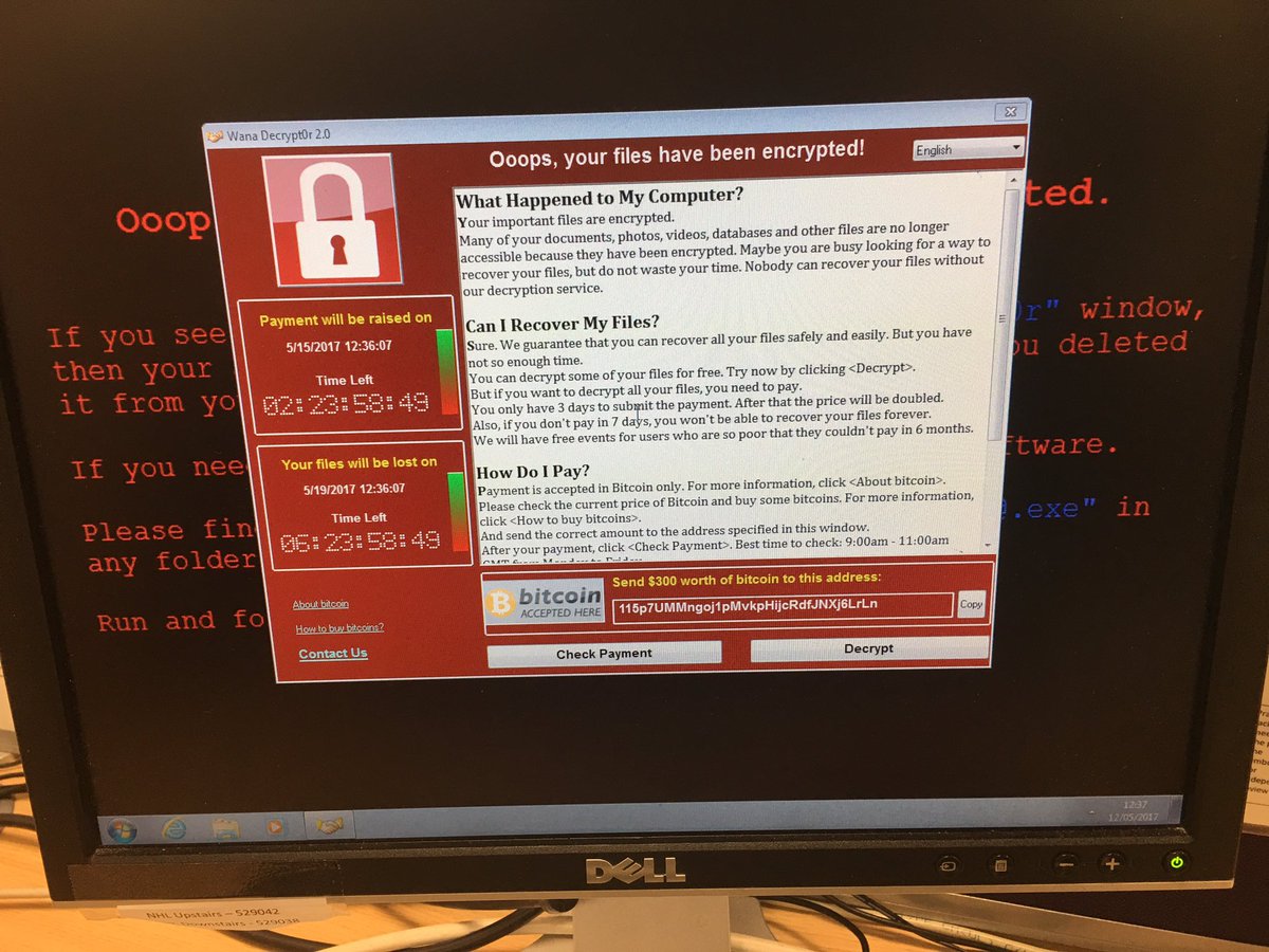 WannaCry tietokonevirus