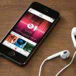 Apple muziekconcept muziekinterface