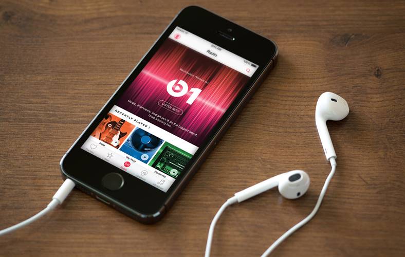 interfaccia musicale del concetto di musica apple