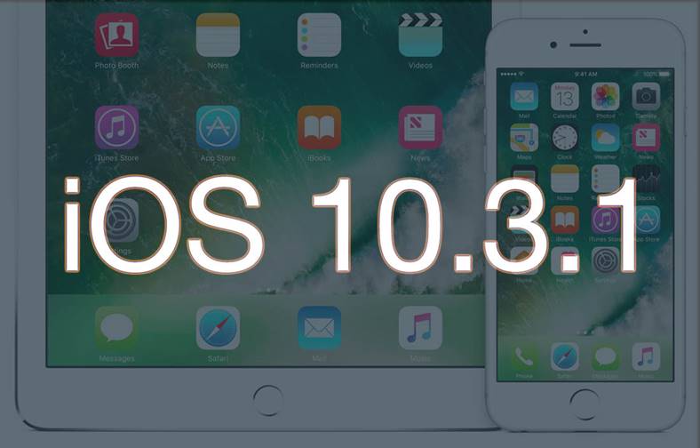 iOS 10.3.2:n versio iOS 10.3.1:sta