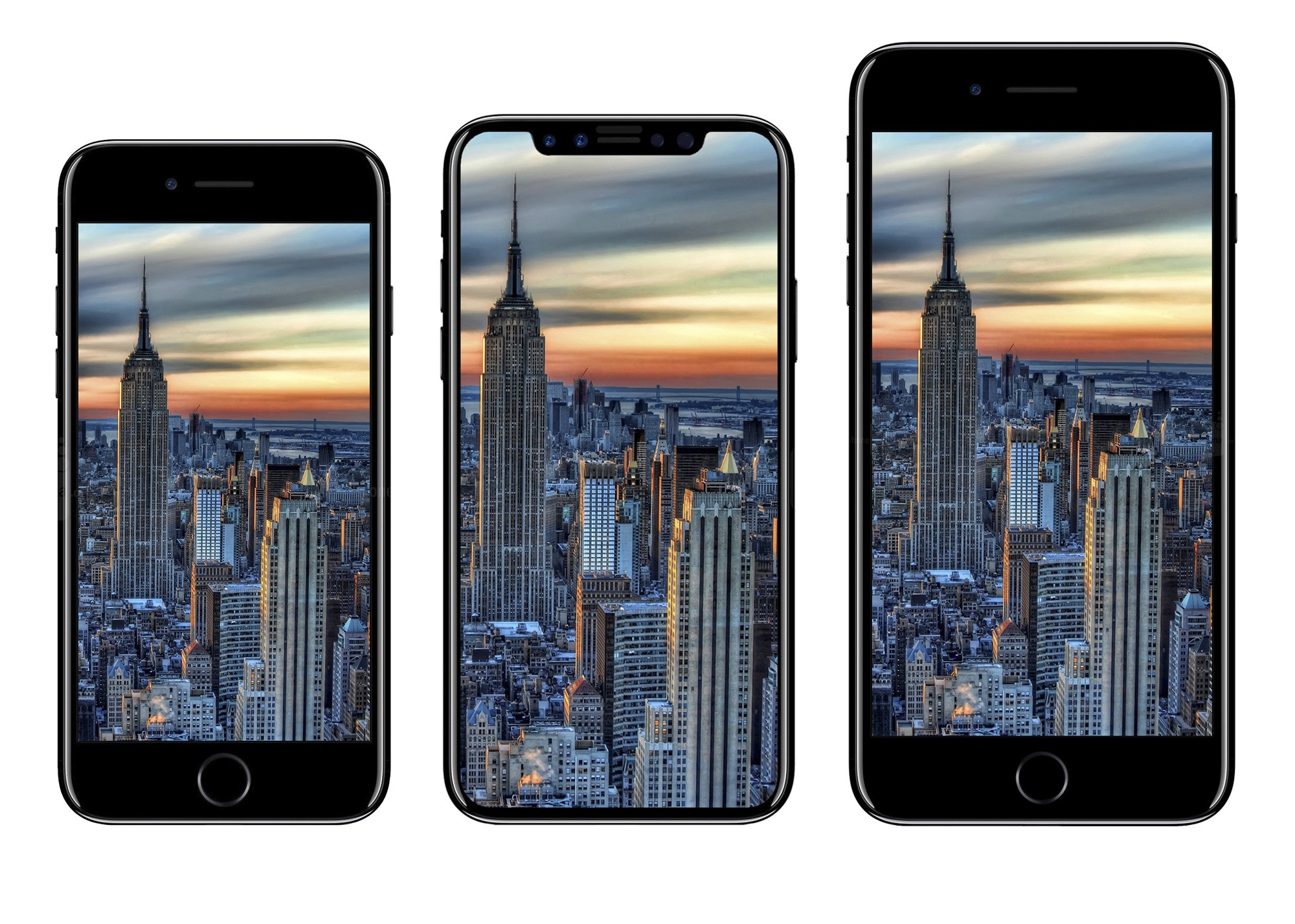 iPhone 8 concept comparison