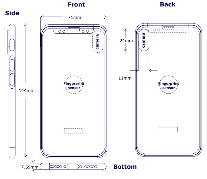 iPhone 8 Hülle mit Fingerabdruckleser