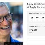 tim cook apple park dinner auction