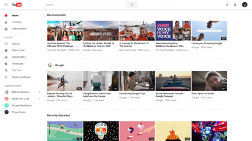 youtube dark interface 1