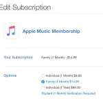 Apple Music abonament anual