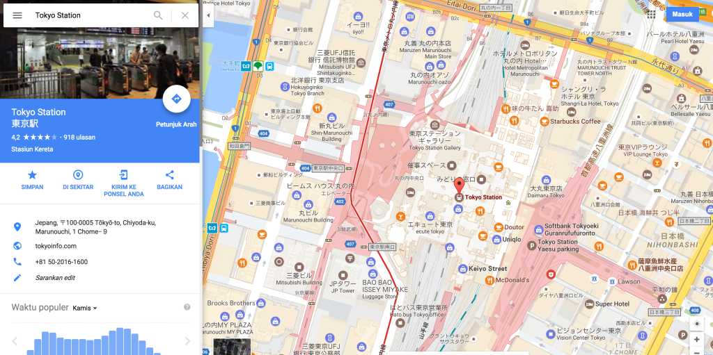 Mapas de estaciones de metro de Google Maps