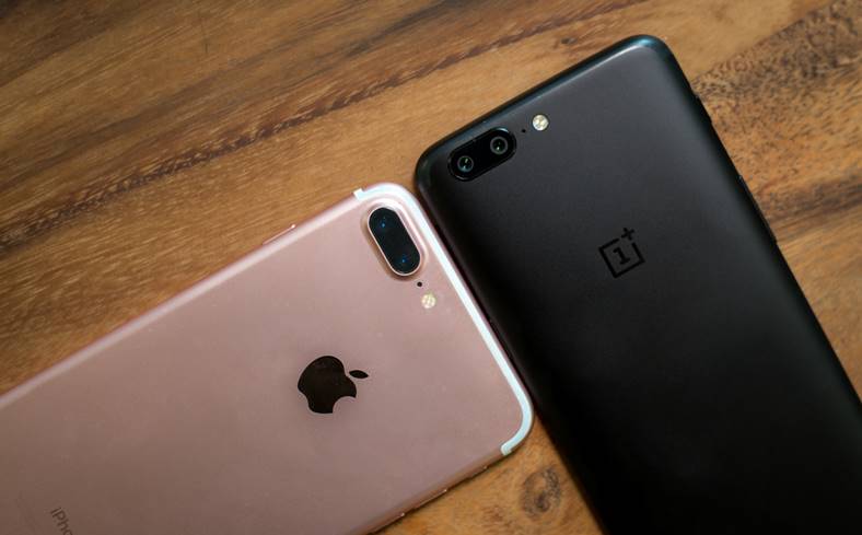 OnePlus 5 voordeel iPhone 7 Plus