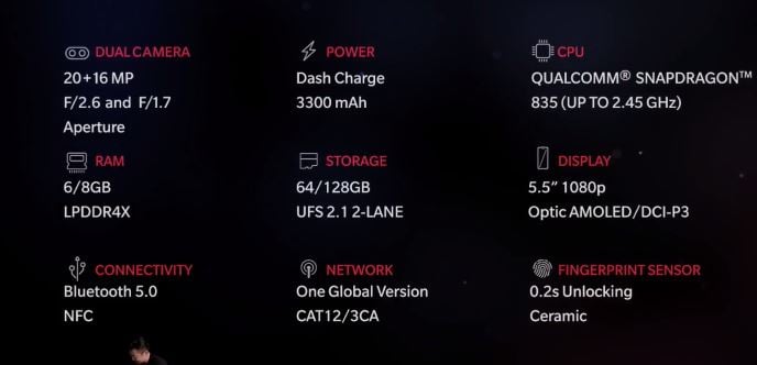 OnePlus 5 specificatii