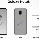Samsung Galaxy Note 8 cititor amprenta carcasa