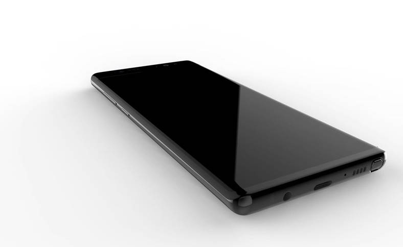 Samsung Galaxy Note 8 paksu muotoilu