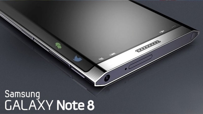 Samsung Galaxy Note 8 video screen