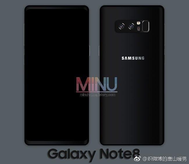 Samsung Galaxy Note 8 specificatii design final